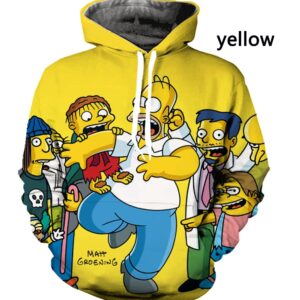 2022 New Men Women 3D Print The S Simpsons Hoodie Unisex Streetwear Pullover Funny Hoodies Long 6 - The Simpsons Shop