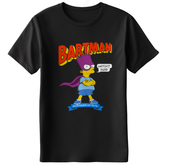 Bart Man​ Avenger Superheroes The Simpsons T Shirt (1)