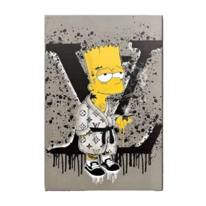 Bart Simpsons Louis Vuitton The Simpsons Poster Wall Art Decor 1