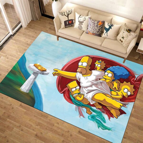 Simpsons The Creation Of Adam Rug Funny The Simpsons Rugs