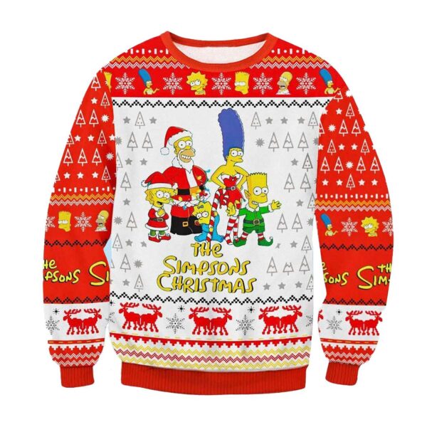 The Simpson Christmas Ugly Sweater Family Simpson Xmas Shirt