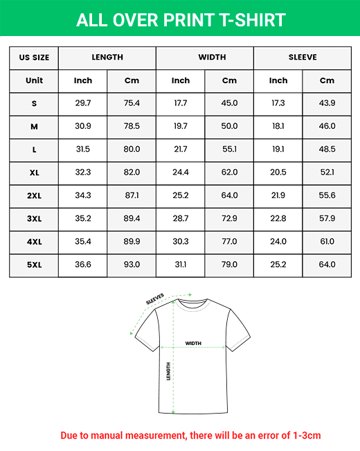 all over print size chart 1