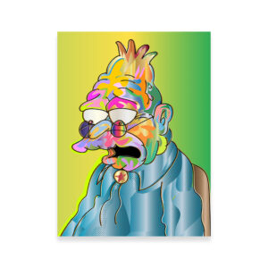 Abe Simpson Wall Art 1