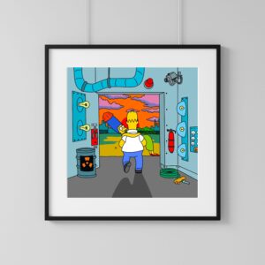 BUNDLE Homer Simpson Digital Art Prints Instant Download Printable Home Decor Simpsons Digital Poster Wall Art Gift Printable Artwork 5