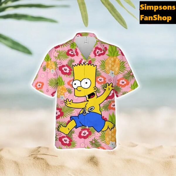 Bart Simpson Chap Hawaiian Summer Shirt