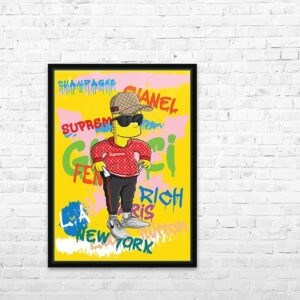 Bart Simpson Fashion Scandinavian Design Print 13