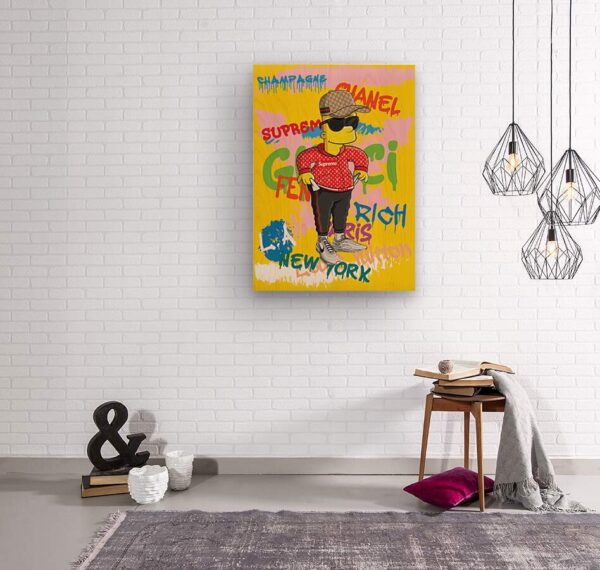 Bart Simpson Fashion Scandinavian Design Print 14