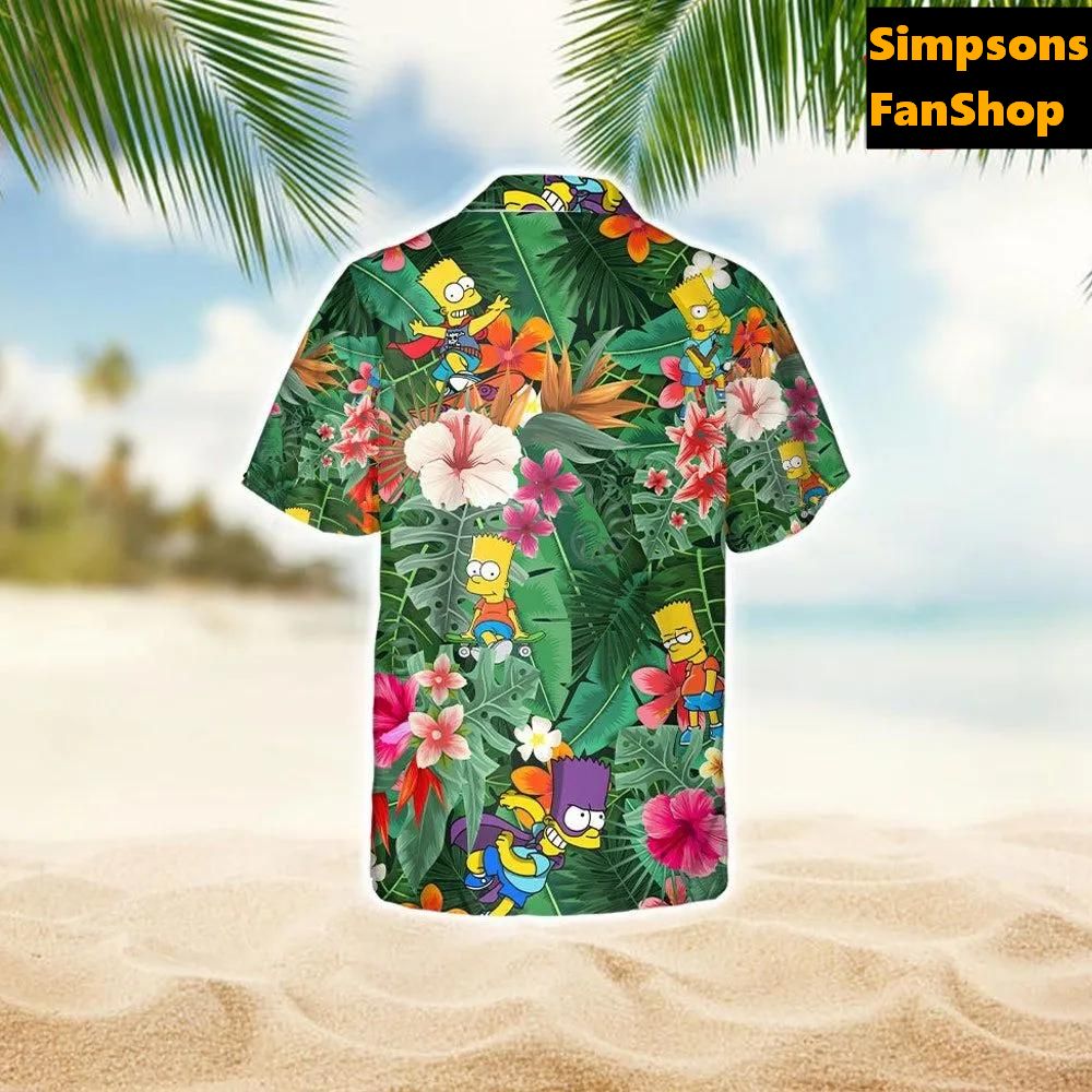 Bart Simpson Hawaiian Shirt, Simpsons Hawaiian Shirt Bart Simpson Hawaiian Shirt, Simpsons Hawaiian Shirt