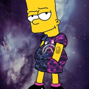 Bart Simpson Wall Art Etsy UK Simpson wallpaper iphone Bart simpson Bart simpson art 1