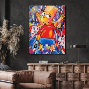 Bart is a Legend Original Painting 1