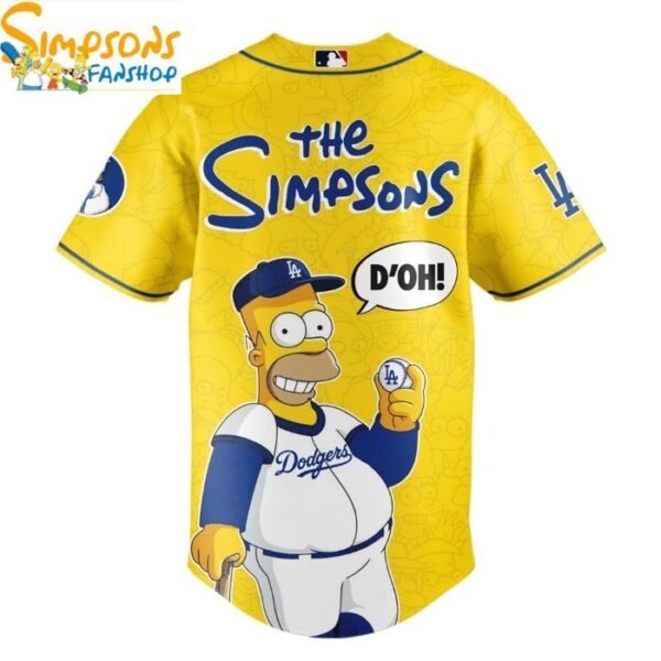 NEW The Simpsons Los Angeles Dodgers Baseball Jersey