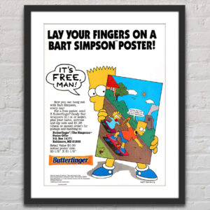 Butterfinger The Simpsons Glossy Promo Ad Poster Unframed G6173 1