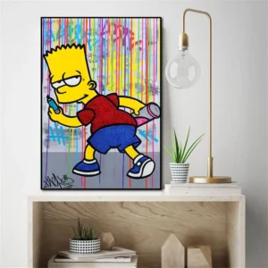 Disney Animation The Simpsons Graffiti Poster Prints Abstract Wall Art Canvas Painting Picture for Living Kids Room Home Decor AliExpress 15 1