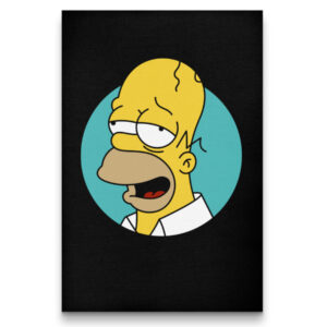 Drunk Face Of Homer Homer Simpson The Simpsons Poster TeeHex 1