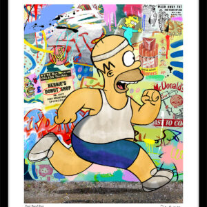 Fast Food Run Print Black Small 1