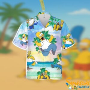 Homer Simpson Aloha Hawaiian Shirt T shirts Low Price