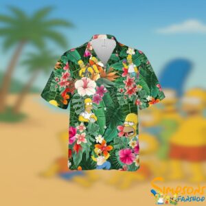 Homer Simpson Button Up Hawaiian Shirt T shirts Low Price