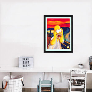 Homer Simpson Canvas Art Print Silk Fabric Poster For Home Decor 1 1