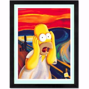 Homer Simpson Canvas Art Print Silk Fabric Poster For Home Decor 2 1