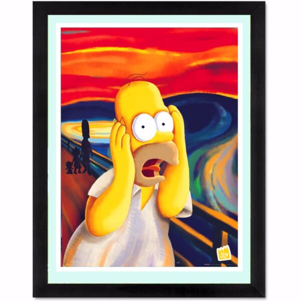 Homer Simpson Canvas Art Print Silk Fabric Poster For Home Decor 2 1