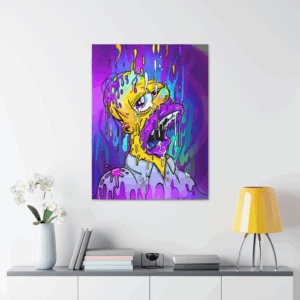 Homer Simpson Canvas The Simpsons Surreal Trippy Wall Art Decor 11