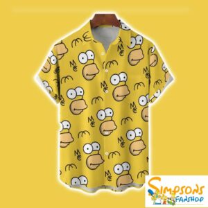 Homer Simpson Face Costume Short Sleeve shirt