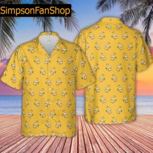 Homer Simpson Funny Pattern Hawaiian Shirt 1
