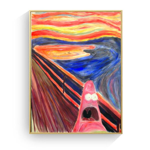 Homer Simpson Scream Canvas Art Print Poster For Home Decor Unframed 4