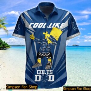 Indianapolis Colts NFL Cool Like Simpson Gift For Dad Hawaiian Shirt And Short