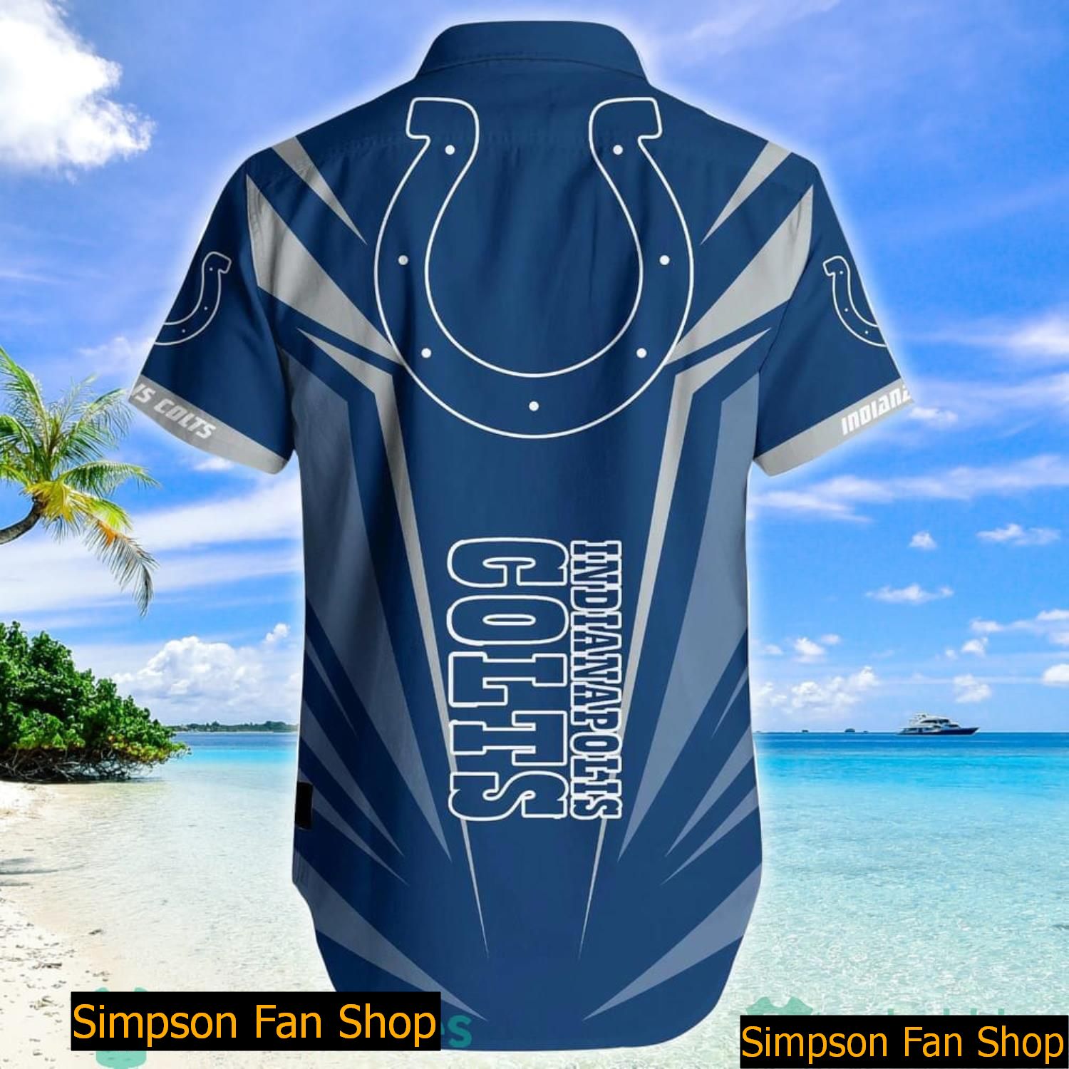 Indianapolis Colts NFL Cool Like Simpson Gift For Dad Hawaiian Shirt And Short Indianapolis Colts NFL Cool Like Simpson Gift For Dad Hawaiian Shirt And Short