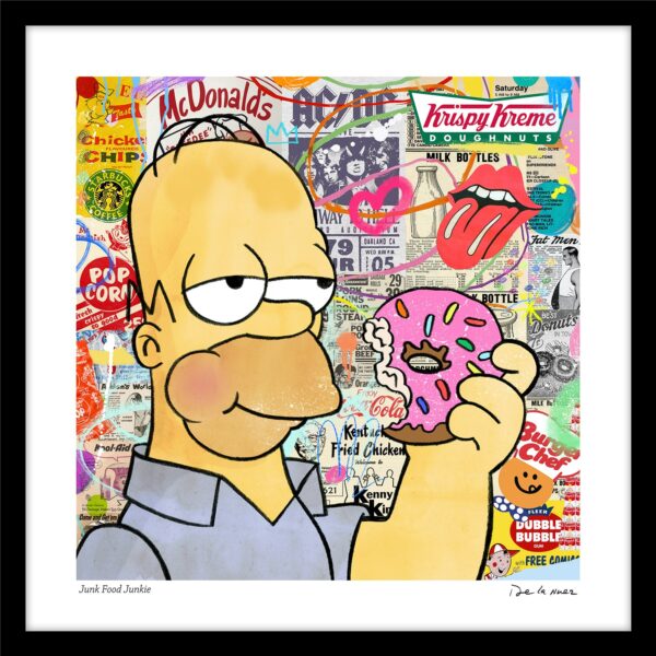 Junk Food Junkie Print Black Small 1