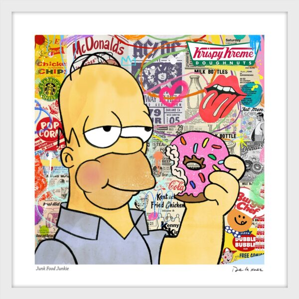 Junk Food Junkie Print White Small 1
