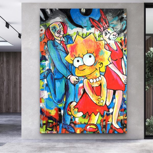 Lisa Was Their Bestie Original Painting 1
