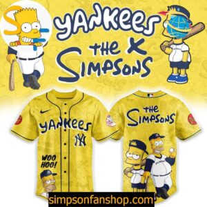 New York Yankees MLB The Simpsons Heritage Baseball Jersey Viraldes Store