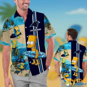 Personalized Carolina Panthers Simpsons Hawaiian Shirt KDHYPE