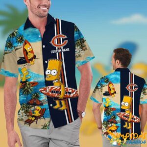 Personalized Chicago Bears Simpsons Hawaiian Shirt KDHYPE
