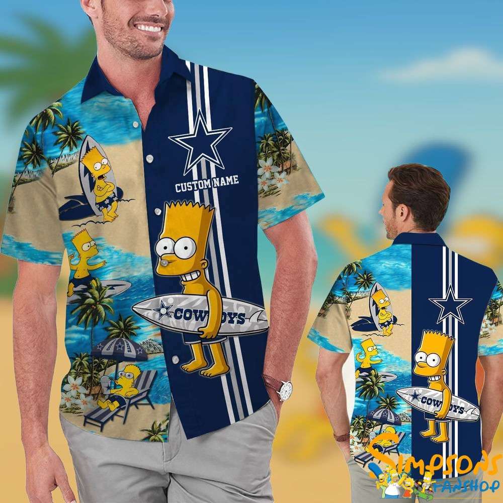 Funny Dallas Cowboys Simpsons Hawaiian Shirt Unique Fan Gift For Football Lovers Personalized Dallas Cowboys Simpsons Hawaiian Shirt KDHYPE