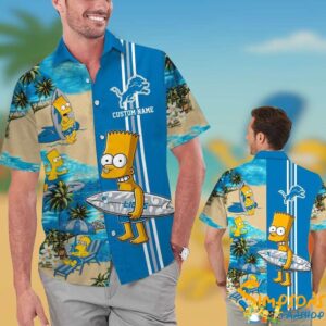 Personalized Detroit Lions Simpsons Hawaiian Shirt KDHYPE