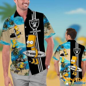 Personalized Las Vegas Raiders Simpsons Hawaiian Shirt KDHYPE
