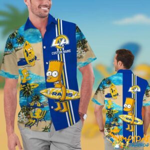 Personalized Los Angeles Rams Simpsons Hawaiian Shirt KDHYPE