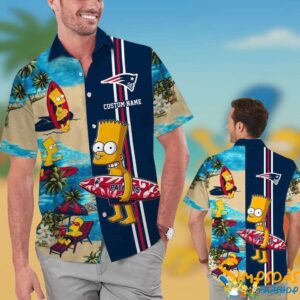 Personalized New England Patriots Simpsons Hawaiian Shirt KDHYPE