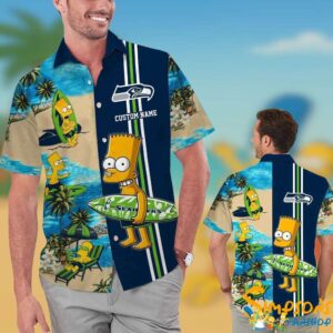 Personalized Seattle Seahawks Simpsons Hawaiian Shirt KDHYPE