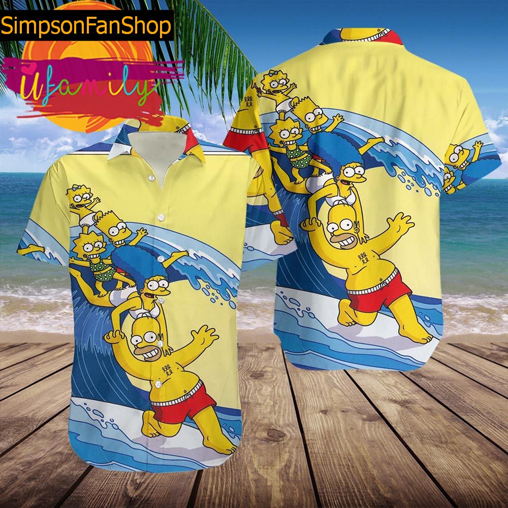 Simpson Family Going To The Beach Hawaiian Shirt Thoughtful Personalized Gift For The Whole Family 2 Simpson Family Going To The Beach Hawaiian Shirt Thoughtful Personalized Gift For The Whole Family 2