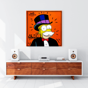 Simpsons Canvas Wall Art – Hermes by Alec 2