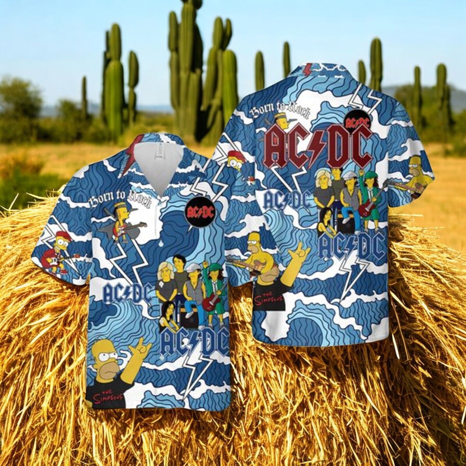 The Simpson Acdc Hawaiian Shirt 1 The Simpson Acdc Hawaiian Shirt 1