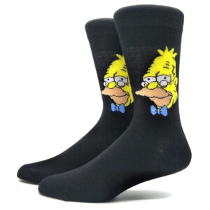 The Simpson Grampa Simpson Socks Default Title 1