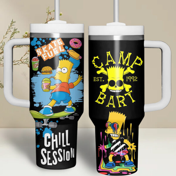 The Simpsons Cartoon Custom Stanley Cup 40 oz 30 oz Tumbler With Handle