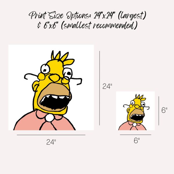 The Simpsons Grandpa Simpson Krusty The Clown Digital Art Print Instant Download Printable Home Decor Digital Poster Wall Art Gift 3