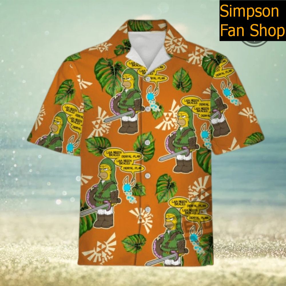 Funny Simpsons Hawaiian Shirt & Shorts Set - Retro Cartoon Meme Gift for Fans The Simpsons Hawaiian Shirt And Shorts The Simpsons Hawaiian Shirt Meme