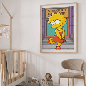 The Simpsons Lisa Simpson Poster Bedroom Wall Art Home Decor Print A4 Framed 14